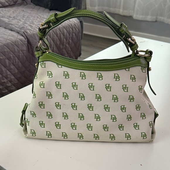 Dooney & Bourke Green and White Shoulder Bag - Picture 11 of 16